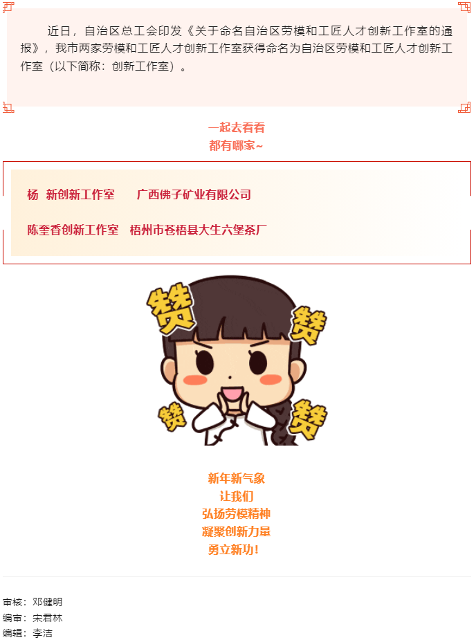 喜報(bào)！梧州市兩家創(chuàng)新工作室獲命名為自治區(qū)勞模和工匠人才創(chuàng)新工作室.png