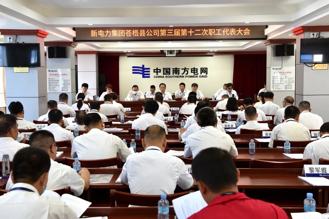 南方電網(wǎng)廣西蒼梧縣公司工會三屆十二次職工代表大會暨2020年工作會議召開