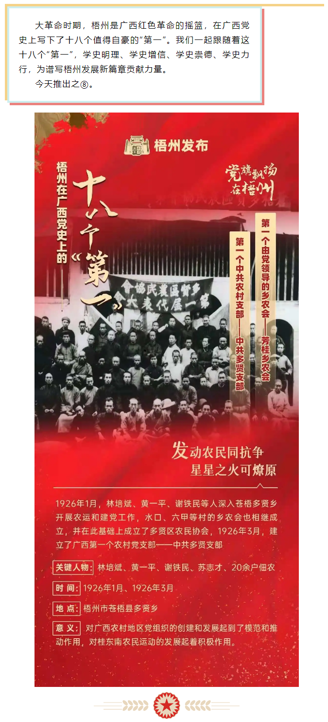 【職工學黨史】梧州18個&ldquo;第一&rdquo;之⑧丨廣西第一個中共農(nóng)村支部、第一個由黨領(lǐng)導(dǎo)的鄉(xiāng)農(nóng)會.png