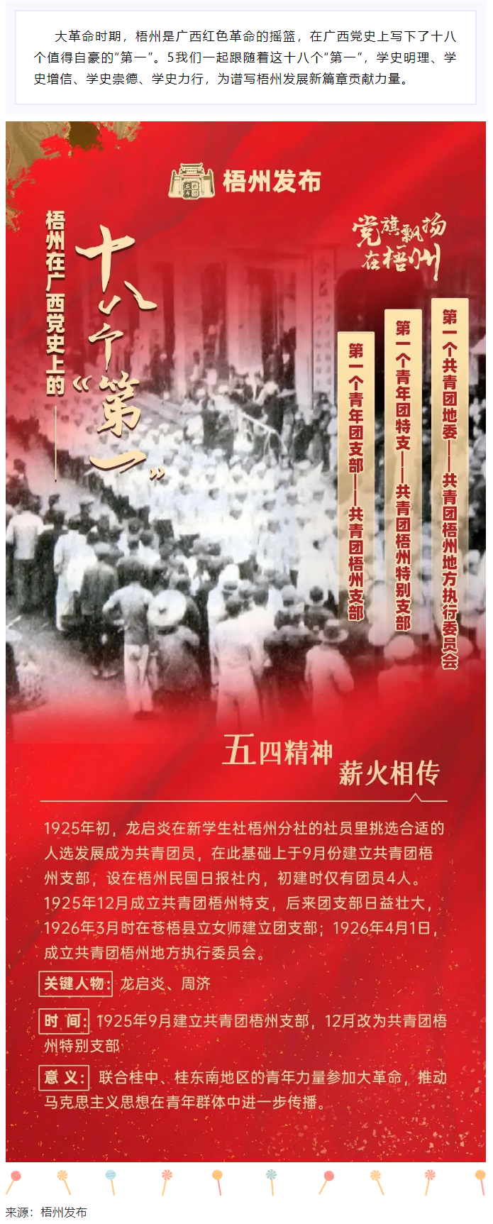 【職工學(xué)黨史】梧州的18個(gè)&ldquo;第一&rdquo;之⑾丨廣西第一個(gè)共青團(tuán)地委、第一個(gè)青年團(tuán)特支、第一個(gè)青年團(tuán)支部.png
