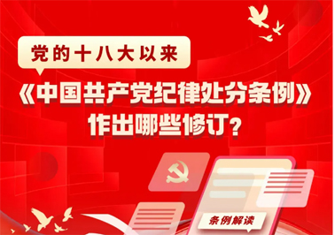 黨的十八大以來，《中國共產(chǎn)黨紀(jì)律處分條例》作出哪些修訂？
